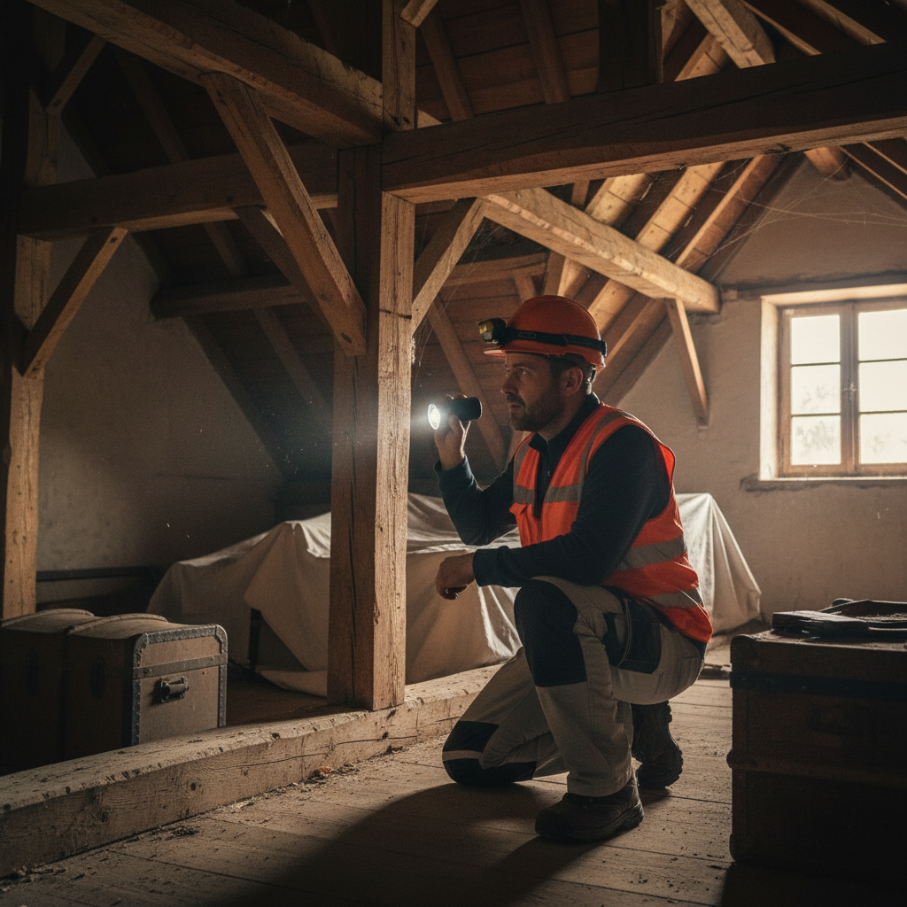 diagnostic termites inspection charpente